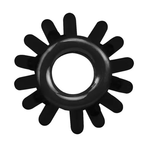 Set 4 weiche Cockrings Ring Stars Schwarz – 2/7