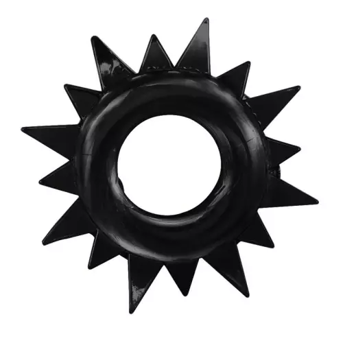Set 4 weiche Cockrings Ring Stars Schwarz – 4/7