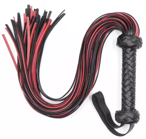 Peitsche Lofy Whip 65cm Schwarz-Rot – 2/5