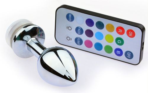 Luminous Jewel Plug LIGHT LED L 8 x 4cm