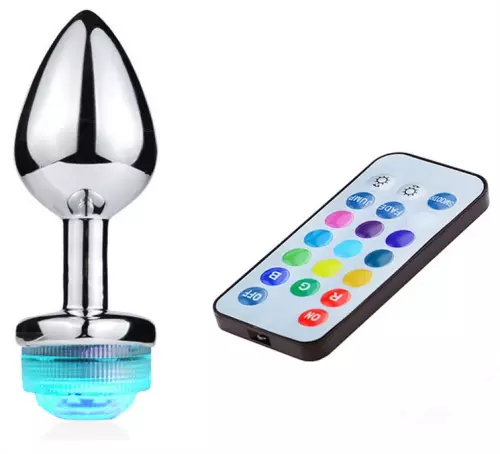Leuchtender Schmuck-Plug LIGHT LED L 8 x 4cm – 2/6