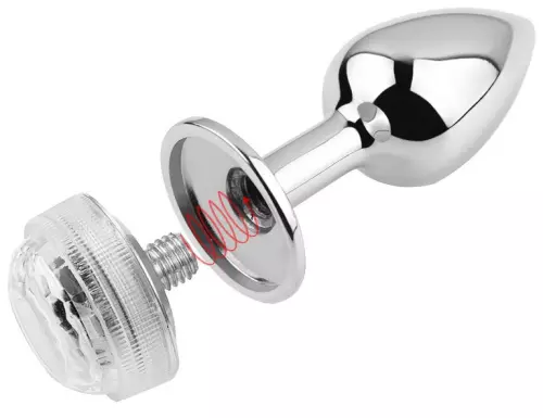 Leuchtender Schmuck-Plug LIGHT LED L 8 x 4cm – 6/6