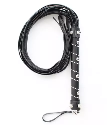 Lange Gerte Diamond 75cm Schwarz – 3/4