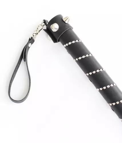 Lange Gerte Diamond 75cm Schwarz – 4/4