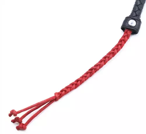 Peitsche Chinese Design 90cm Schwarz-Rot – 6/7