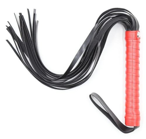 Hellig Flogger 48cm Black-Red