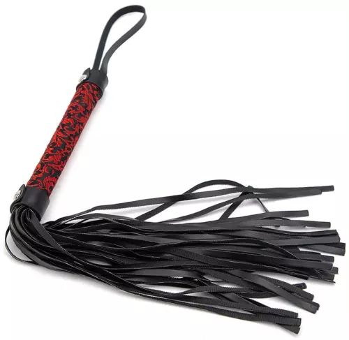 Flogger Tang 40cm Schwarz-Rot – 3/6