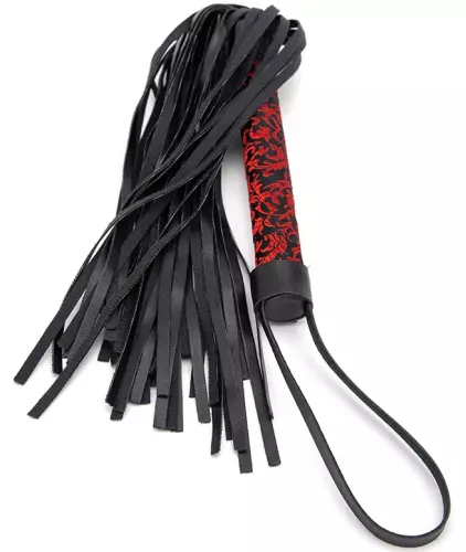 Flogger Tang 40cm Schwarz-Rot – 5/6