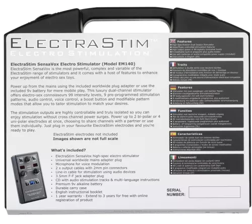 Elektrostimulations-Zentrale Sensavox Em140 ElectraStim – 4/5