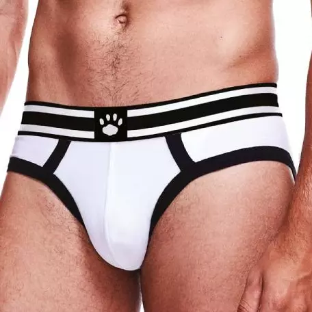 Slip Brief Prowler Weiß-Schwarz – 1/4