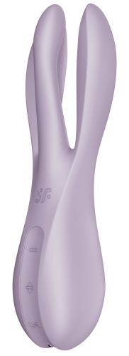 Vibrating Clitoris Stimulator Threesome 2 Satisfyer Purple
