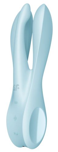Vibrating Clitoris Stimulator Threesome 1 Satisfyer Blue