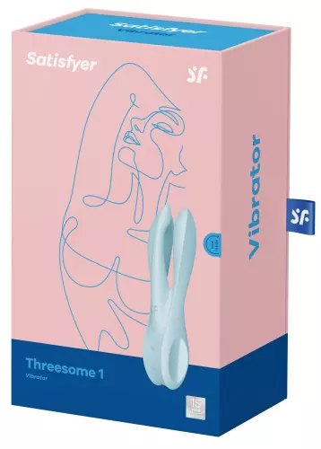 Klitoris-Stimulator vibrierend Threesome 1 Satisfyer Blau – 2/6