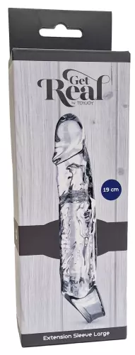 Penismanschette transparent Get Real L 16 x 3,5cm – 2/3