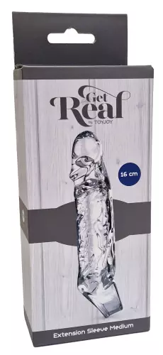 Penismanschette transparent Get Real M 13 x 3cm – 2/3