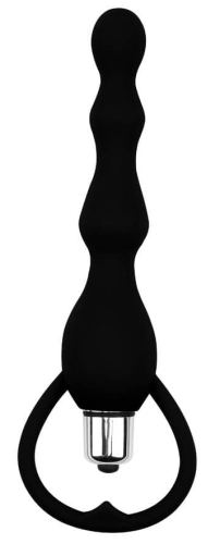 Tail Power Vibrating Anal Chain Black Mont 12 x 3cm