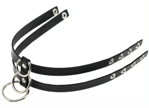 Halsband Tri Rings Schwarz – 2/4