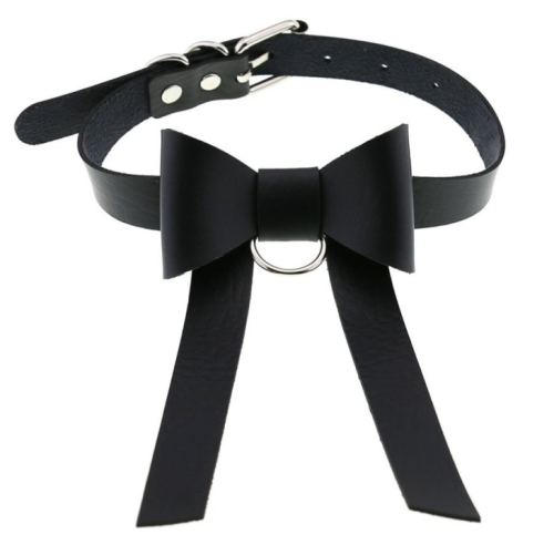 Bow Night Choker Black