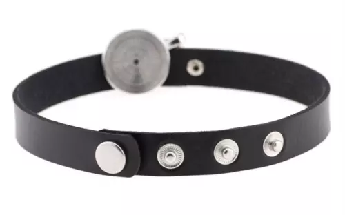 Halsband Round Moon Schwarz – 3/4