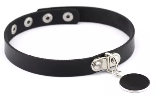 Halsband Round Moon Schwarz – 4/4