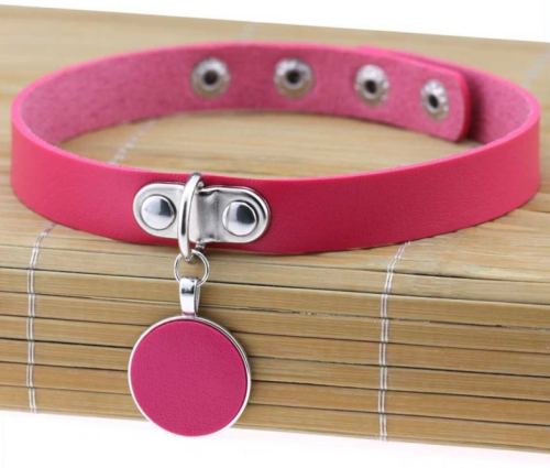 Round Moon Choker Rose