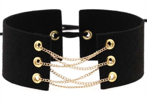 Coral Choker Black