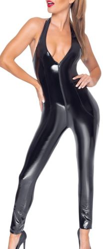 Black Vinyl All Bodysuit