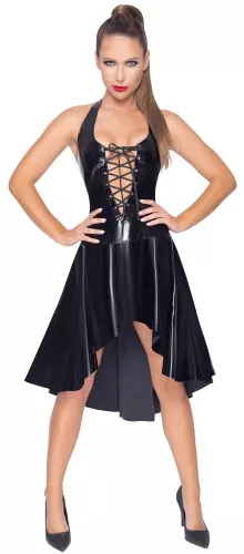 Vinyl-Kleid Dress Bohemia Schwarz – 3/4