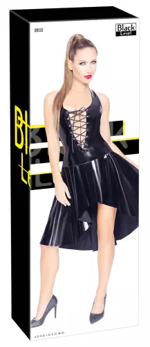 Vinyl-Kleid Dress Bohemia Schwarz – 4/4