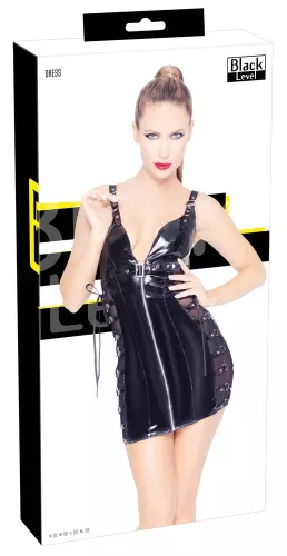 Vinyl-Kleid DRESS Schwarz – 4/4