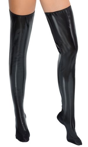 Black Vinyl Bed Boots