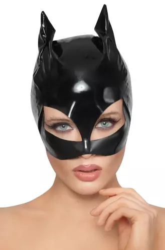 Katzenmaske aus Vinyl Cat Mask Schwarz – 1/4