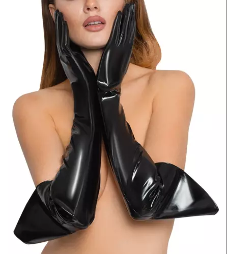 Vinyl-Handschuhe Gloves Galant Schwarz – 1/6