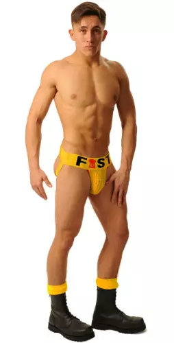 Jockstrap Fist Logo Geel – 3/5