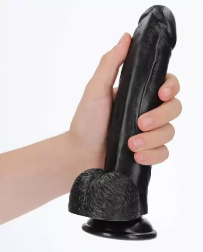 Dildo Curved RealCock 17 x 4,3cm Schwarz – 6/7