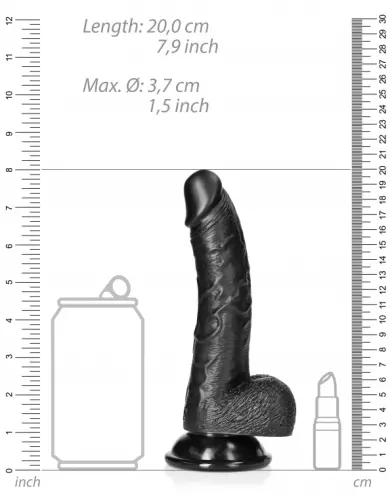 Dildo Curved Kurt 15 x 3,7cm Schwarz – 7/7