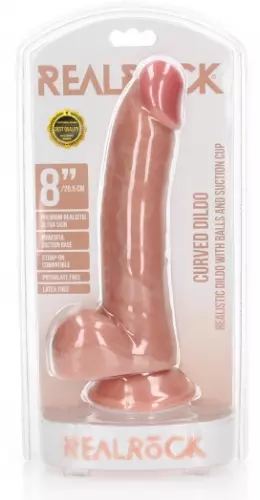 Realistischer Dildo Curved RealRock 17 x 4,3cm – 2/7