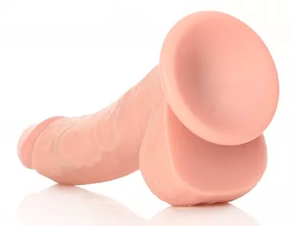 Realistischer Dildo Curved RealRock 17 x 4,3cm – 5/7