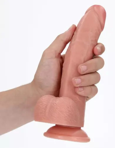 Realistischer Dildo Curved RealRock 17 x 4,3cm – 6/7