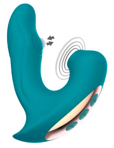 Clitoris and G-Spot Stimulator Eternal 15cm Turquoise