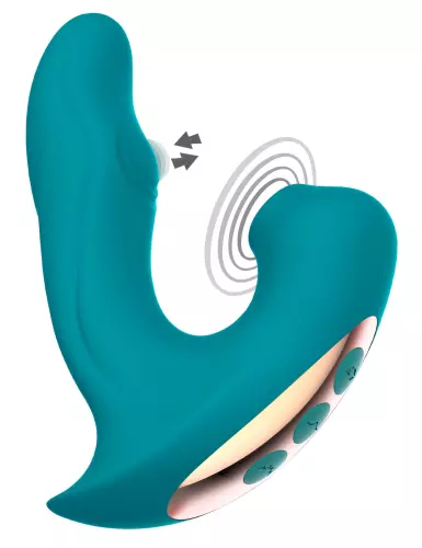 Clitoris- en G-puntsstimulator Eternal 15cm Turkoois – 1/9