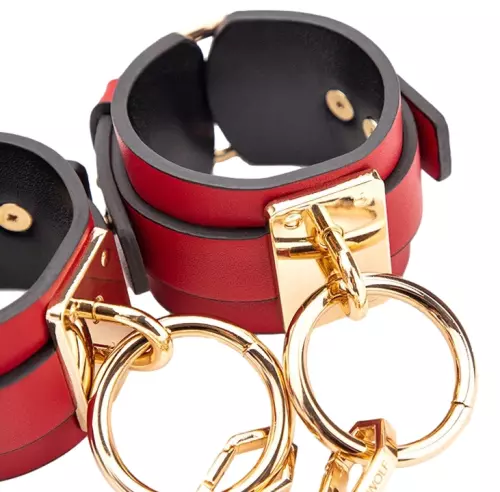 Handschellen GOLDY CUFF Rot-Schwarz – 3/3