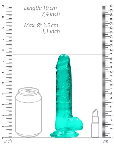 Dildo Crystal Clear Grün 14 x 3,5cm – 3/6