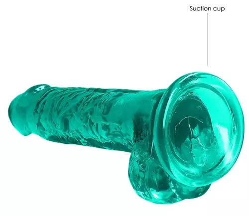Dildo Crystal Clear Grün 14 x 3,5cm – 5/6