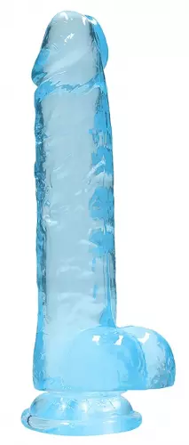 Dildo Crystal Clear Blau 16 x 4cm – 1/6