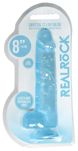 Dildo Crystal Clear Blau 16 x 4cm – 2/6