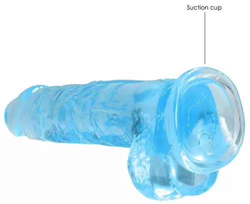 Dildo Crystal Clear Blau 16 x 4cm – 5/6