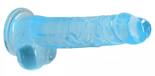 Dildo Crystal Clear Blau 16 x 4cm – 6/6