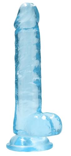 Crystal Clear Dildo Blue 14 x 3.5cm