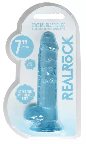 Dildo Crystal Clear Blau 14 x 3,5cm – 2/6